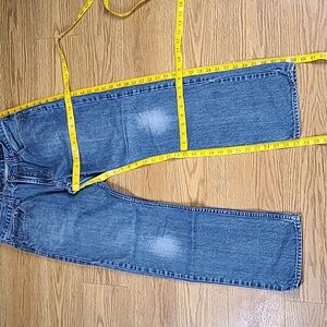 BULLHEAD 33x27 VINTAGE 90s MENS FADED DISTRESED DENIM SLIM JEANS